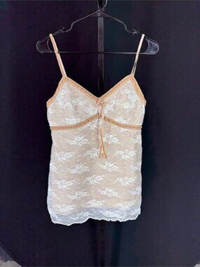 George Vintage Y2K Coquette Lace Camisole Tank